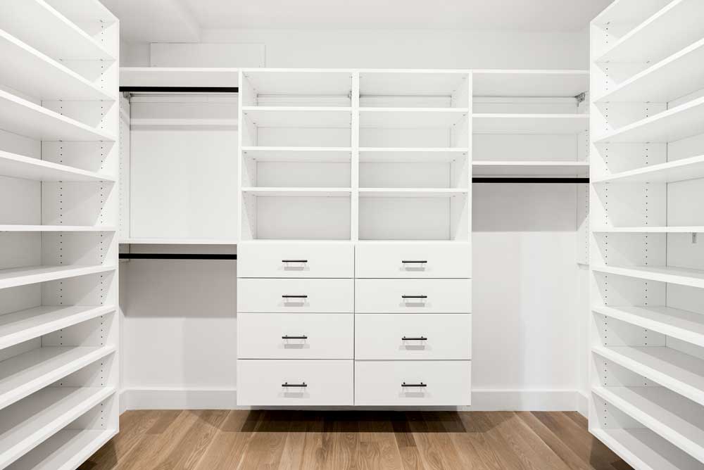 walk-in closet main bedroom